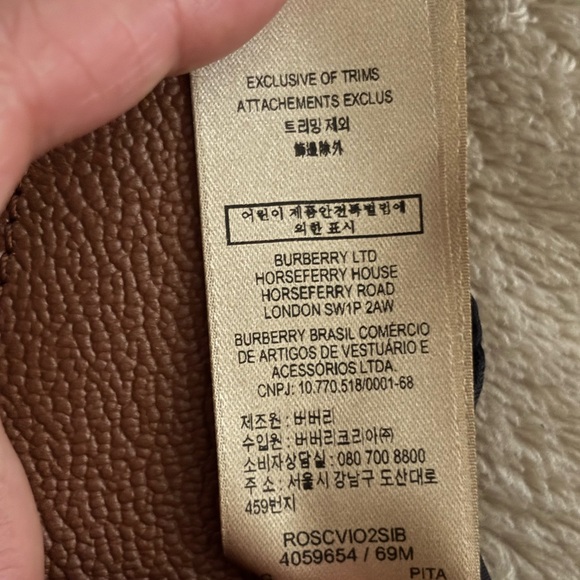 Burberry Hymarket Harris Crossbody Bag - Picture 10 of 14